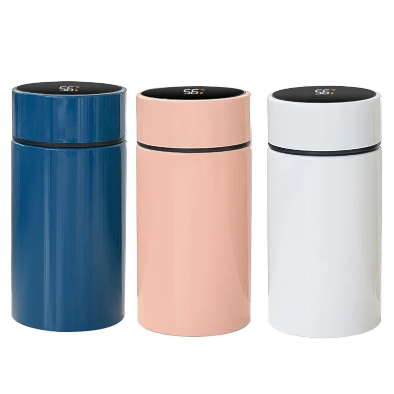 Bouteille isotherme intelligente, thermos, affichage température, acier inoxydable, gourde, café, thé, bouteille à vide, étanche, 200ML - éclat féminin