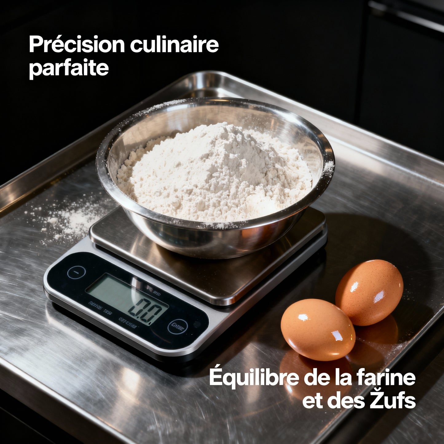 Balance de cuisine numérique portable – Acier inoxydable, 5/10 kg, affichage LED, haute précision, idéale pour cuisine et bijoux - éclat féminin