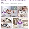 Machine de diffusion d'arôme/humidificateur de gouttes de pluie rotatif, synchronisation intelligente, mise hors tension automatique, parapluies conçus pour la maison et les hôtels - éclat féminin