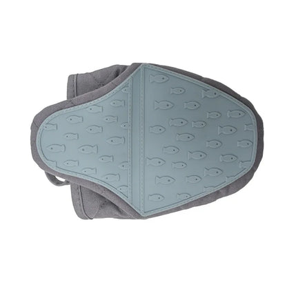 Gants de Cuisine en Silicone Anti-Brûlure - Gants de Four Multi-Usages en Forme de Poisson - éclat féminin