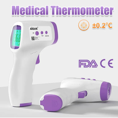 Thermomètre numérique infrarouge frontal Thermomètre médical pour bébé et enfant sans contact Thermomètre à outil de température de fièvre - éclat féminin