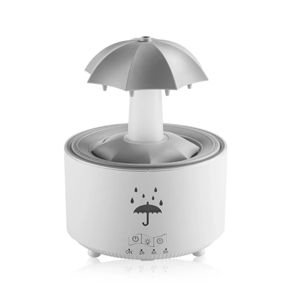 Machine de diffusion d'arôme/humidificateur de gouttes de pluie rotatif, synchronisation intelligente, mise hors tension automatique, parapluies conçus pour la maison et les hôtels - éclat féminin