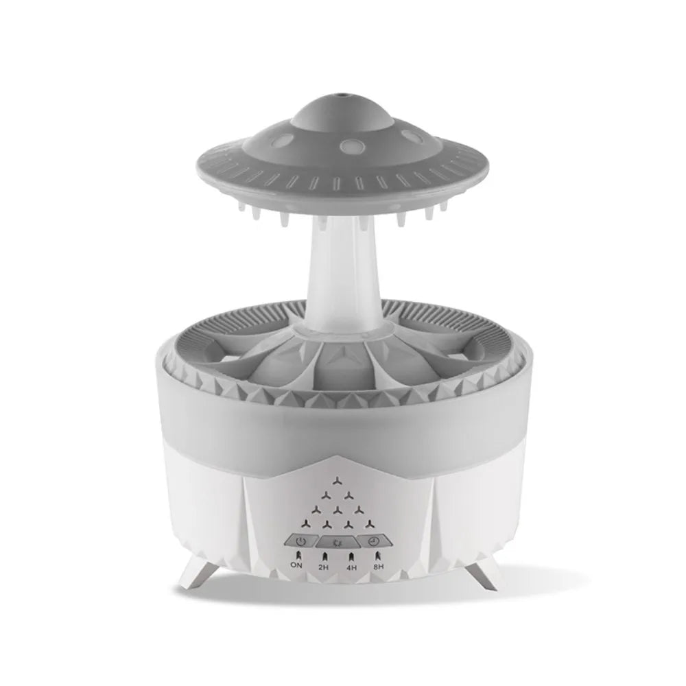 Machine de diffusion d'arôme/humidificateur de gouttes de pluie rotatif, synchronisation intelligente, mise hors tension automatique, parapluies conçus pour la maison et les hôtels - éclat féminin